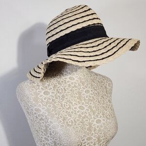 Four Buttons Summer Ladies Sun Beach Paper Straw Hat Floppy Foldable Wide Brim …